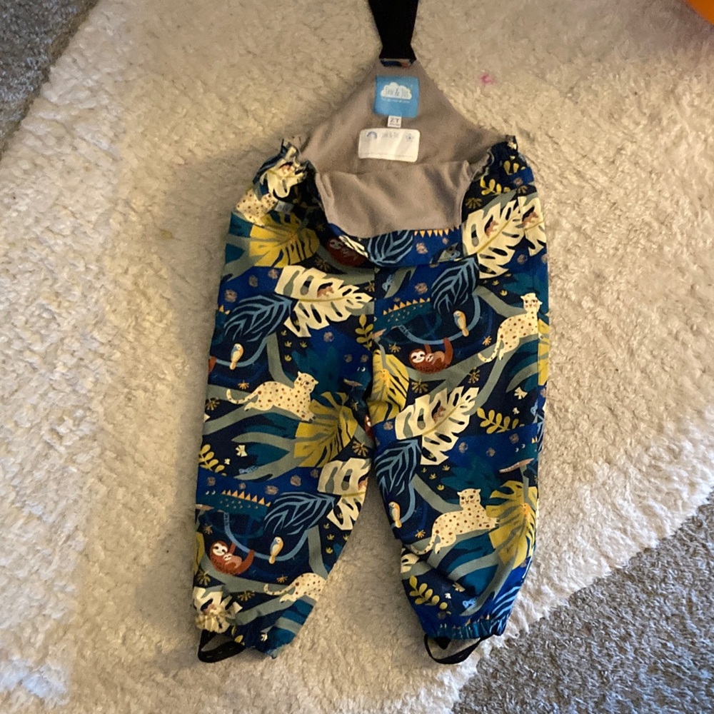 Colorful Jungle Print Kids Romper